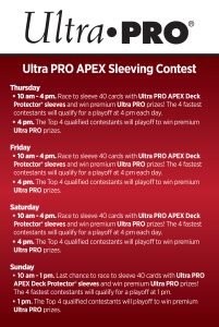 UltraPro Sleeving contest at SDCC